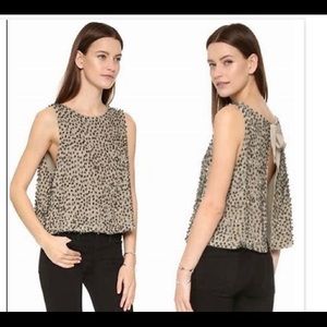 Free people open back sequin top